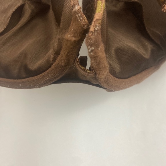 Ambrielle Womens Brown Lace Floral 40D Bra - Picture 8 of 11